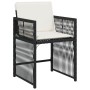 Set de Comedor de Jardín de 5 Piezas con Cojines Negro Poliratán von , Gartenstühle - Ref: Foro24-3380771, Preis: 315,33 €, R...