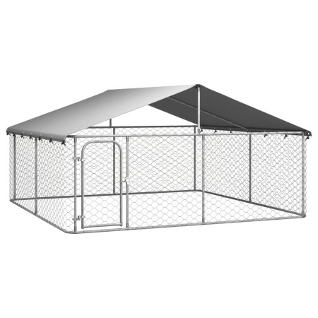 Außenzwinger mit Dach 300x300x150 cm von vidaXL, Hundehütten und Zäune - Ref: Foro24-171501, Preis: 150,43 €, Rabatt: %
