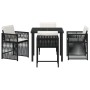 Conjunto de Comedor de Jardín de 9 Piezas con Cojines de Poliratán Negro von , Gartenstühle - Ref: Foro24-3380772, Preis: 515...