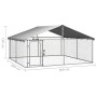 Außenzwinger mit Dach 300x300x150 cm von vidaXL, Hundehütten und Zäune - Ref: Foro24-171501, Preis: 150,43 €, Rabatt: %