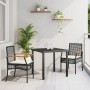 Conjunto de Cena de Jardín de 5 Piezas con Cojines Gris Poliratán von , Gartenstühle - Ref: Foro24-3380823, Preis: 346,41 €, ...