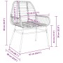 Conjunto de Comedor de Jardín de 5 Piezas Marrón Poliratán von , Gartenstühle - Ref: Foro24-3380851, Preis: 358,83 €, Rabatt: %