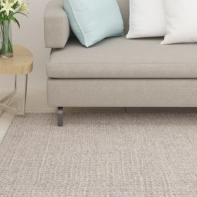 Alfombra de sisal natural color arena 100x350 cm