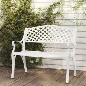 Gartenbank aus weißem Aluminiumguss 102 cm von vidaXL, Gartenbänke - Ref: Foro24-317746, Preis: 216,89 €, Rabatt: %