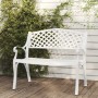 Gartenbank aus weißem Aluminiumguss 102 cm von vidaXL, Gartenbänke - Ref: Foro24-317746, Preis: 245,04 €, Rabatt: %