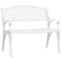 Gartenbank aus weißem Aluminiumguss 102 cm von vidaXL, Gartenbänke - Ref: Foro24-317746, Preis: 245,04 €, Rabatt: %