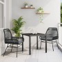 Set de Comedor Jardín de 5 Piezas con Cojines Negro Poliratán von , Gartenstühle - Ref: Foro24-3380870, Preis: 341,64 €, Raba...