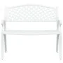 Banco de jardín de aluminio fundido blanco 102 cm de vidaXL, Bancos de jardín - Ref: Foro24-317746, Precio: 216,72 €, Descuen...