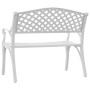 Gartenbank aus weißem Aluminiumguss 102 cm von vidaXL, Gartenbänke - Ref: Foro24-317746, Preis: 245,04 €, Rabatt: %