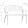 Gartenbank aus weißem Aluminiumguss 102 cm von vidaXL, Gartenbänke - Ref: Foro24-317746, Preis: 245,04 €, Rabatt: %