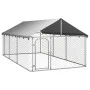 Außenzwinger mit Dach 400x200x150 cm von vidaXL, Hundehütten und Zäune - Ref: Foro24-171499, Preis: 166,73 €, Rabatt: %