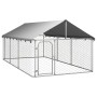 Außenzwinger mit Dach 400x200x150 cm von vidaXL, Hundehütten und Zäune - Ref: Foro24-171499, Preis: 174,52 €, Rabatt: %