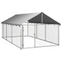 Außenzwinger mit Dach 400x200x150 cm von vidaXL, Hundehütten und Zäune - Ref: Foro24-171499, Preis: 174,52 €, Rabatt: %