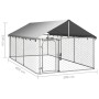 Außenzwinger mit Dach 400x200x150 cm von vidaXL, Hundehütten und Zäune - Ref: Foro24-171499, Preis: 174,52 €, Rabatt: %