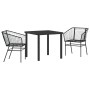 Juego de Comedor de Jardín de 7 Piezas con Cojines de Poliratán Negro von , Gartenstühle - Ref: Foro24-3380908, Preis: 378,74...