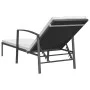 Sun loungers with table 2 units black synthetic rattan by vidaXL, Loungers - Ref: Foro24-317638, Price: 187,77 €, Discount: %