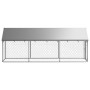 Perrera de exterior con tejado 400x100x150 cm de vidaXL, Casetas y cercados para perros - Ref: Foro24-171497, Precio: 128,24 ...