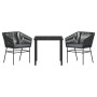 Conjunto de Comedor de Jardín de 7 Piezas con Cojines Gris Poliratán von , Gartenstühle - Ref: Foro24-3380937, Preis: 518,42 ...