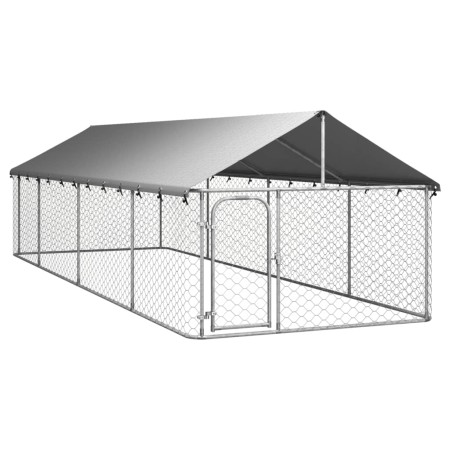 Außenzwinger mit Dach 600x200x150 cm von vidaXL, Hundehütten und Zäune - Ref: Foro24-171500, Preis: 191,00 €, Rabatt: %