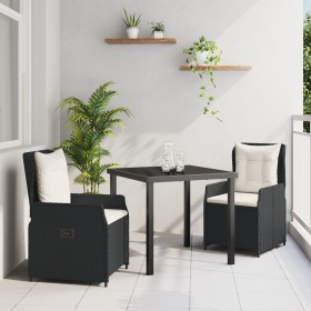 Juego de Comedor de Jardín de 5 Piezas Gris Claro