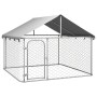 Außenzwinger mit Dach 200x200x150 cm von vidaXL, Hundehütten und Zäune - Ref: Foro24-171498, Preis: 122,46 €, Rabatt: %