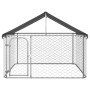 Außenzwinger mit Dach 200x200x150 cm von vidaXL, Hundehütten und Zäune - Ref: Foro24-171498, Preis: 122,46 €, Rabatt: %