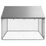Outdoor dog kennel with a roof 200x200x150 cm by vidaXL, Dog kennels and fences - Ref: Foro24-171498, Price: 115,48 €, Discou...