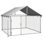 Außenzwinger mit Dach 200x200x150 cm von vidaXL, Hundehütten und Zäune - Ref: Foro24-171498, Preis: 122,46 €, Rabatt: %
