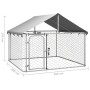 Außenzwinger mit Dach 200x200x150 cm von vidaXL, Hundehütten und Zäune - Ref: Foro24-171498, Preis: 122,46 €, Rabatt: %