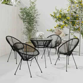 Garten-Essgruppe 5-teilig schwarz von vidaXL, Gartensets - Ref: Foro24-3085449, Preis: 495,98 €, Rabatt: %