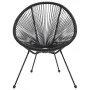 Juego de comedor de jardín 5 piezas negro de vidaXL, Conjuntos de jardín - Ref: Foro24-3085449, Precio: 492,82 €, Descuento: %