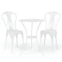 Bistro table and chairs 3 pieces cast aluminum white by vidaXL, Garden sets - Ref: Foro24-317752, Price: 205,87 €, Discount: %