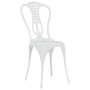 Bistrotisch und Stühle 3-tlg. weißer Aluminiumguss von vidaXL, Gartensets - Ref: Foro24-317752, Preis: 205,37 €, Rabatt: %