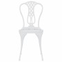 Bistro table and chairs 3 pieces cast aluminum white by vidaXL, Garden sets - Ref: Foro24-317752, Price: 205,37 €, Discount: %
