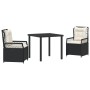 Juego de Comedor de Jardín de 5 Piezas en Rattan Poliéster Beige by , Garden chairs - Ref: Foro24-3381011, Price: 499,20 €, D...