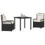 Juego de Comedor de Jardín de 5 Piezas en Rattan Poliéster Beige by , Garden chairs - Ref: Foro24-3381011, Price: 499,20 €, D...