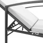 Lounger with black synthetic rattan cushion by vidaXL, Loungers - Ref: Foro24-317635, Price: 97,08 €, Discount: %