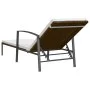 Garden lounger with brown synthetic rattan cushion by vidaXL, Loungers - Ref: Foro24-317634, Price: 96,21 €, Discount: %
