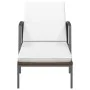Sun loungers with table 2 units brown synthetic rattan by vidaXL, Loungers - Ref: Foro24-317637, Price: 188,51 €, Discount: %