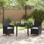 Conjunto de Comedor de Jardín de 5 Piezas con Cojines Gris Poliratán von , Gartenstühle - Ref: Foro24-3381074, Preis: 507,82 ...