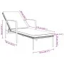 Sun loungers with table 2 units brown synthetic rattan by vidaXL, Loungers - Ref: Foro24-317637, Price: 188,51 €, Discount: %