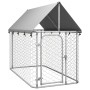 Außenzwinger mit Dach 200x100x150 cm von vidaXL, Hundehütten und Zäune - Ref: Foro24-171496, Preis: 98,42 €, Rabatt: %