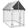 Outdoor kennel with roof 200x100x150 cm by vidaXL, Dog kennels and fences - Ref: Foro24-171496, Price: 98,05 €, Discount: %