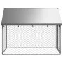 Outdoor kennel with roof 200x100x150 cm by vidaXL, Dog kennels and fences - Ref: Foro24-171496, Price: 98,05 €, Discount: %