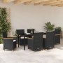 Conjunto de Comedor de Jardín de 7 Piezas con Cojines Negro Ratán Poliéster von , Gartenstühle - Ref: Foro24-3381090, Preis: ...