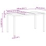 Juego de Comedor de Jardín de 5 Piezas con Cojines Gris Ratán Poli von , Gartenstühle - Ref: Foro24-3381095, Preis: 445,34 €,...