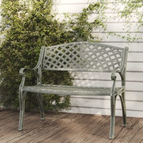 Banco de jardín de aluminio fundido verde 102 cm de vidaXL, Bancos de jardín - Ref: Foro24-317745, Precio: 229,46 €, Descuent...