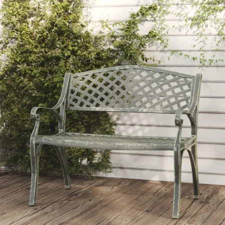 Grüne Gartenbank aus Aluminiumguss, 102 cm von vidaXL, Gartenbänke - Ref: Foro24-317745, Preis: 216,70 €, Rabatt: %