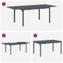 Mesas Extensibles  2 pcs Antracita 210x90x73 cm Acero, Mesa de Jardín Extensible  Antracita (140-210)x90x73 cm Acero | Foro24.es | Tu tienda online para hogar, jardín y más Foro24.es
