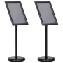 A3 Soportes para carteles 2 pcs de aleación de aluminio negra de , Mostradores - Ref: Foro24-3385631, Precio: 79,32 €